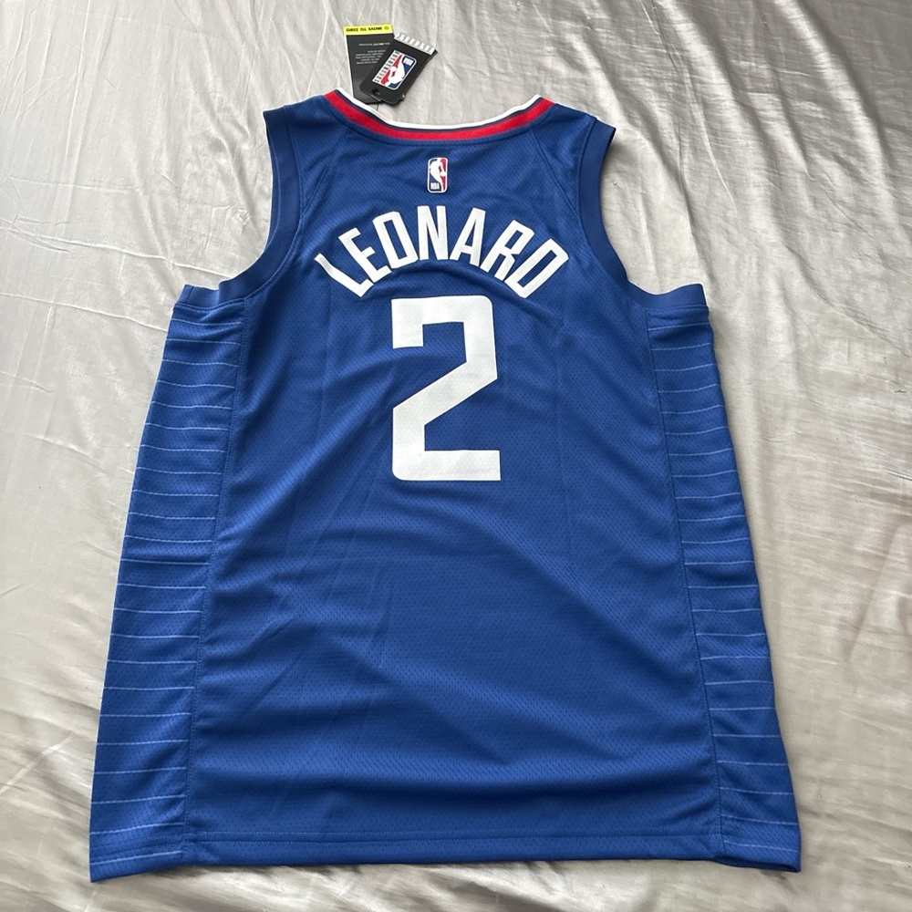 Nike Blue Clippers Kawhi Leanord Icon Jersey - Picture 2 of 3